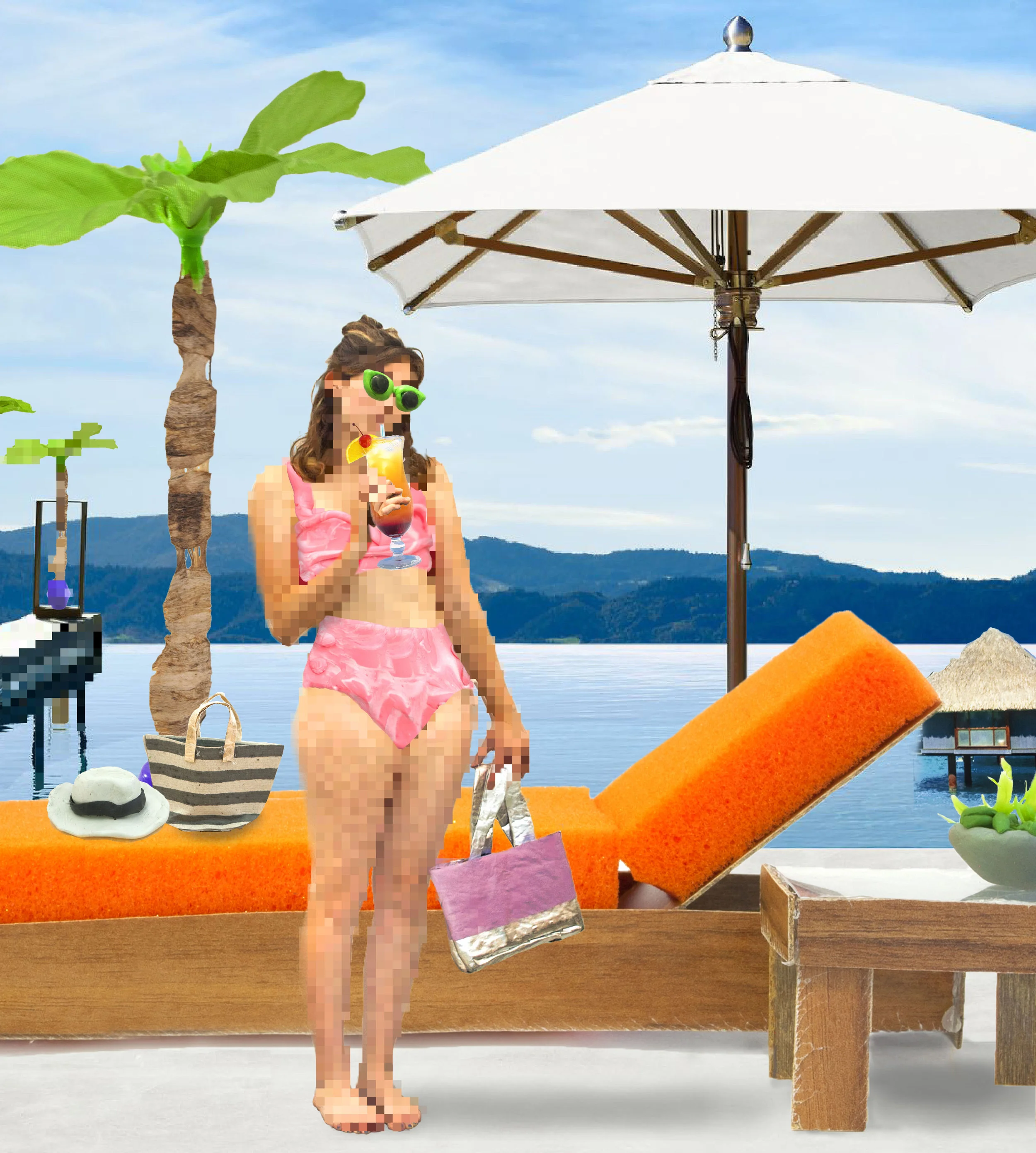 Secure New Markets in Paradise #1 Photocollage, digital print, 2017