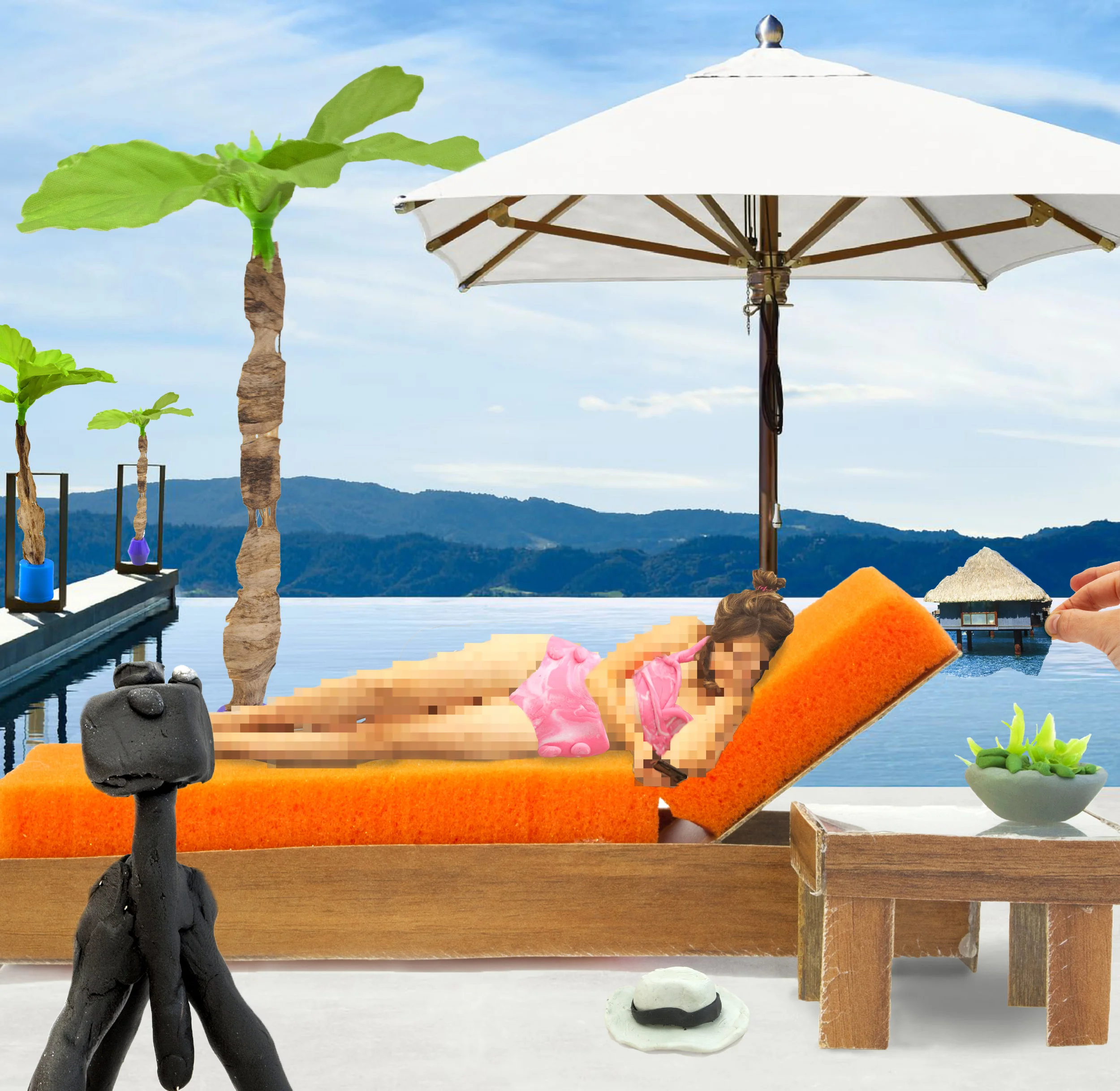 Secure New Markets in Paradise #3 Photocollage, digital print, 2017