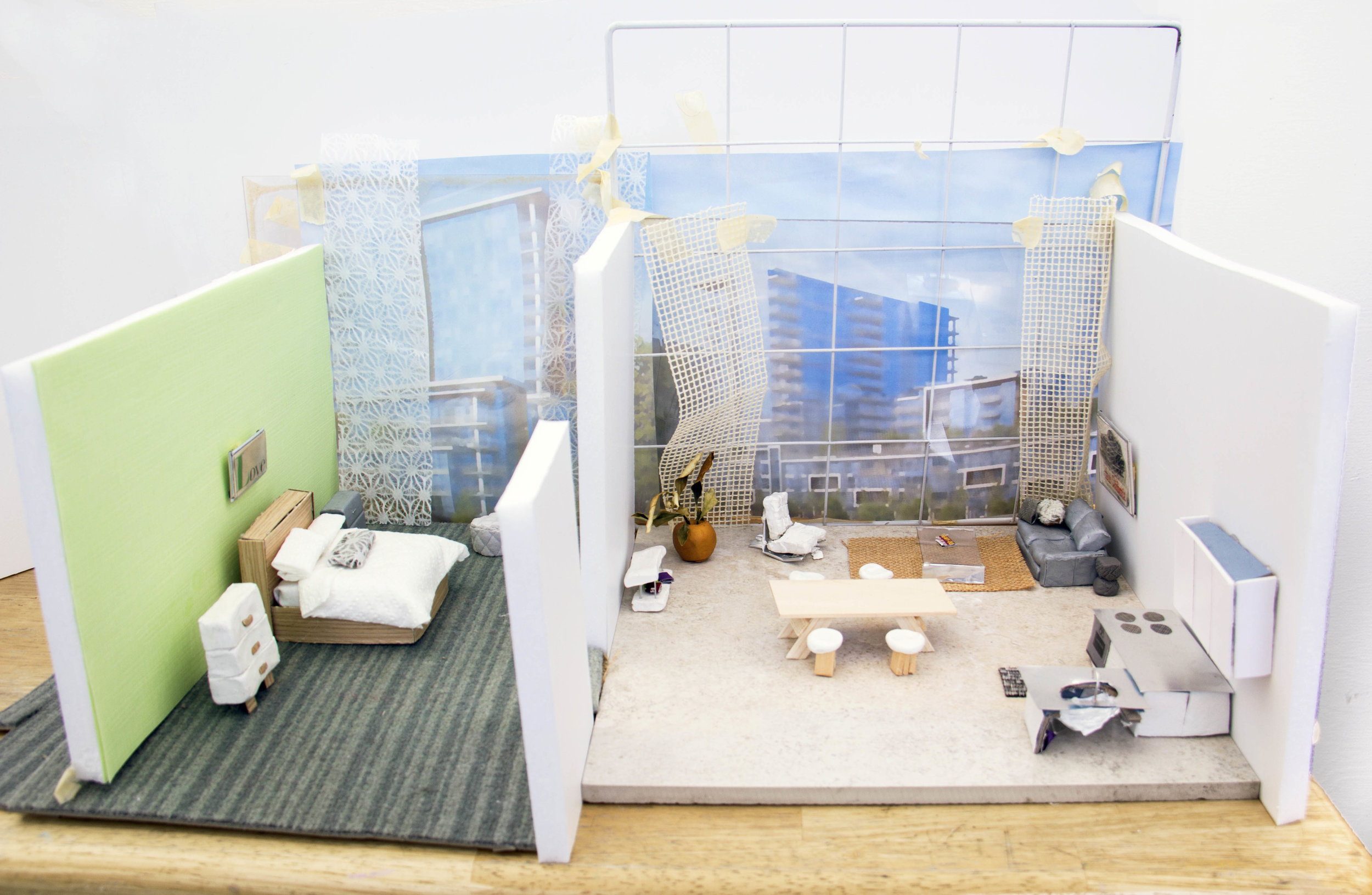    The Ultimate Private Room of Luxury      / Nature Is Your Neighbor Proximity Is Your Reward    Miniature model, 2017 