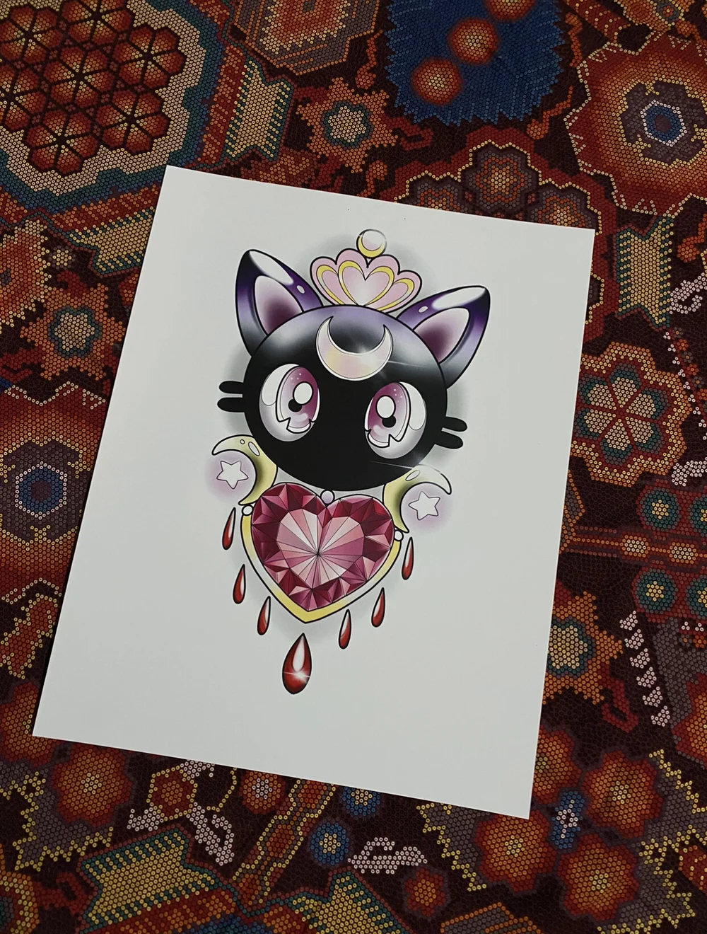 Luna Cat Sailor Moon 8 5x11 Keisha Nicole