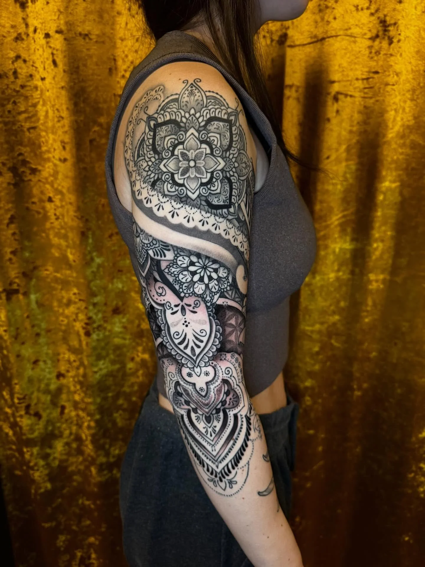 A few more sessions and Katrianna&rsquo;s arm will be done - always bittersweet 🌀
💌 Currently Booking June &amp; July , few days in May 
KeishaNicokeAtelier@gmail.com
#ornamental #keishanicoletattoo #bendoregontattooartist #centraloregontattooartis