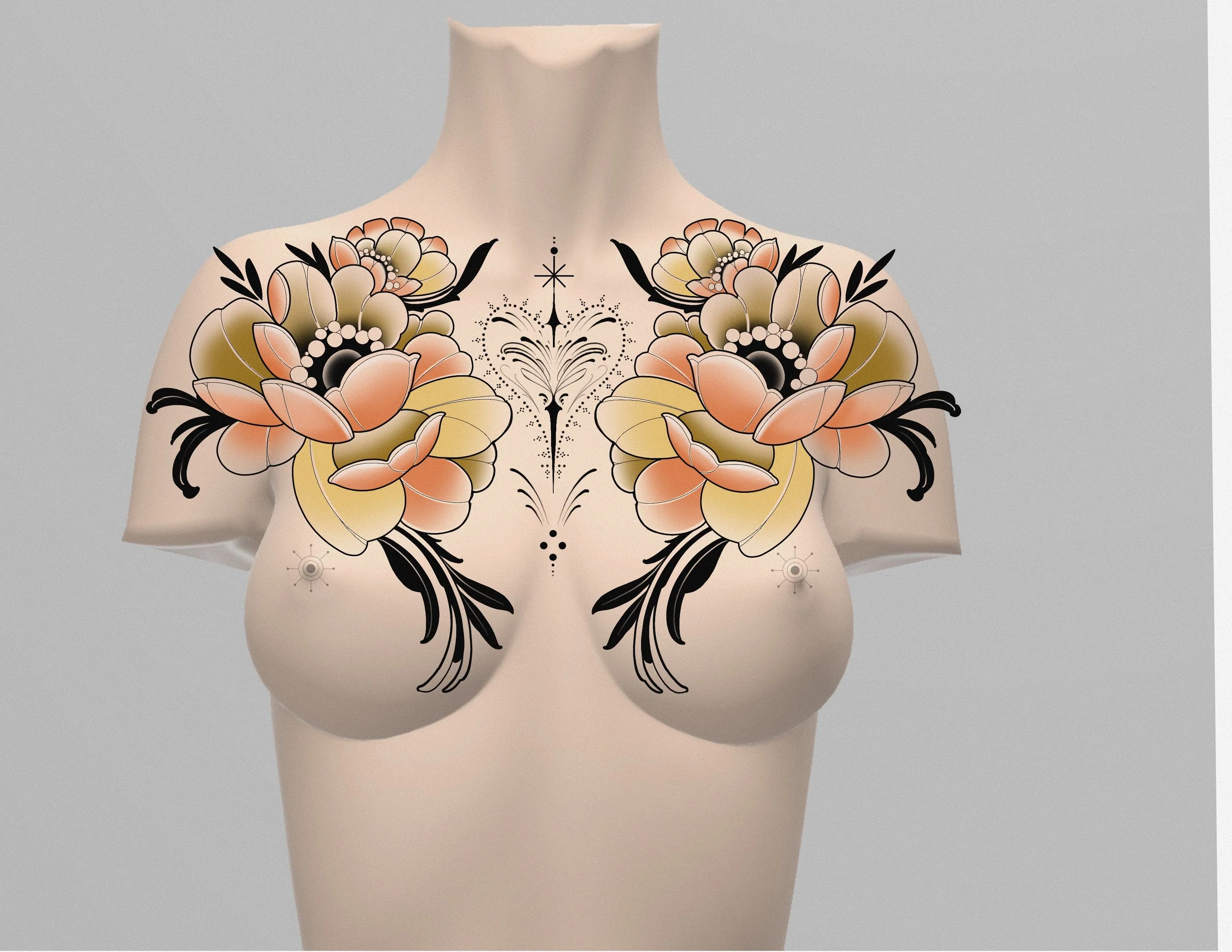 Flower Power Shoulder Rockers