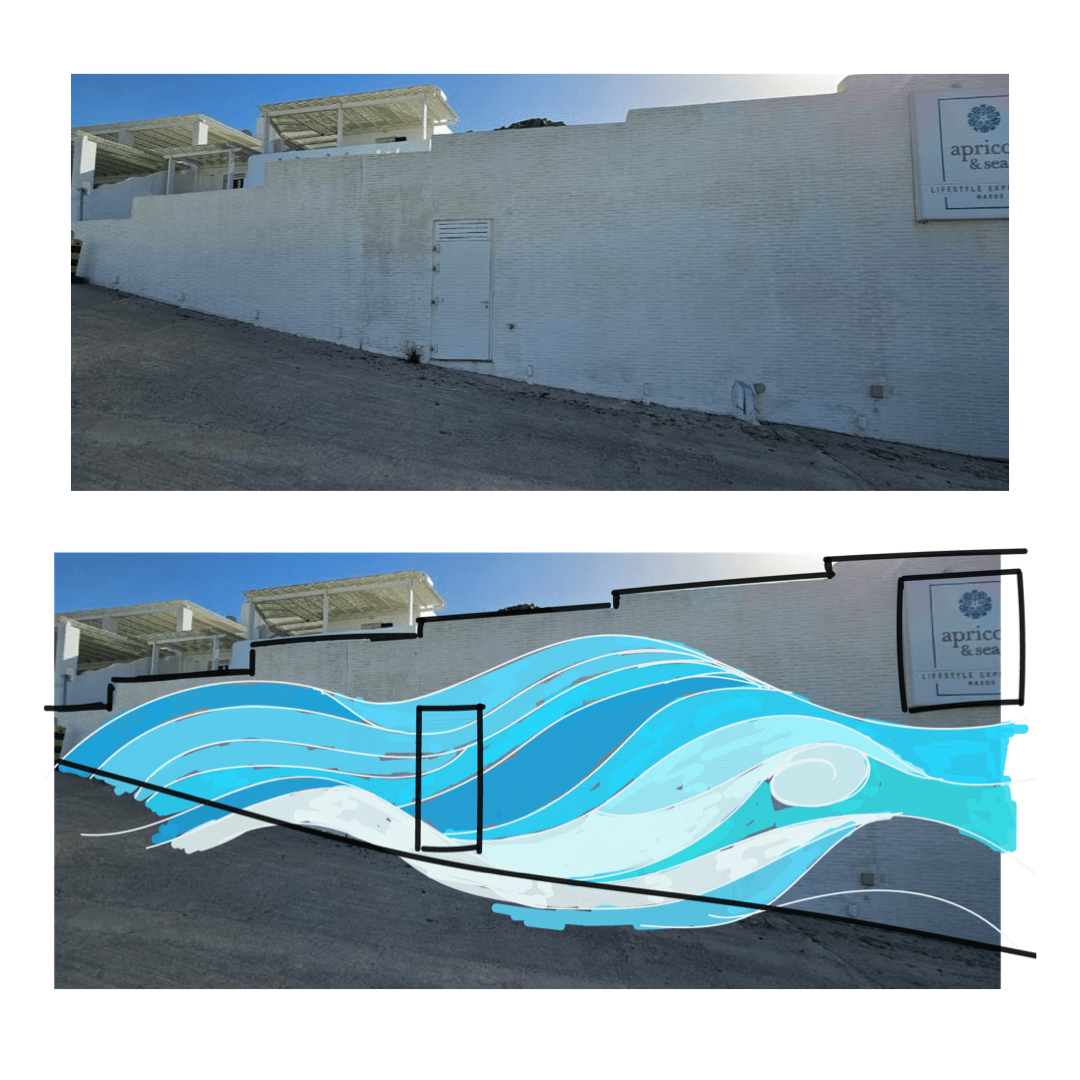 Hospitality wallpainting