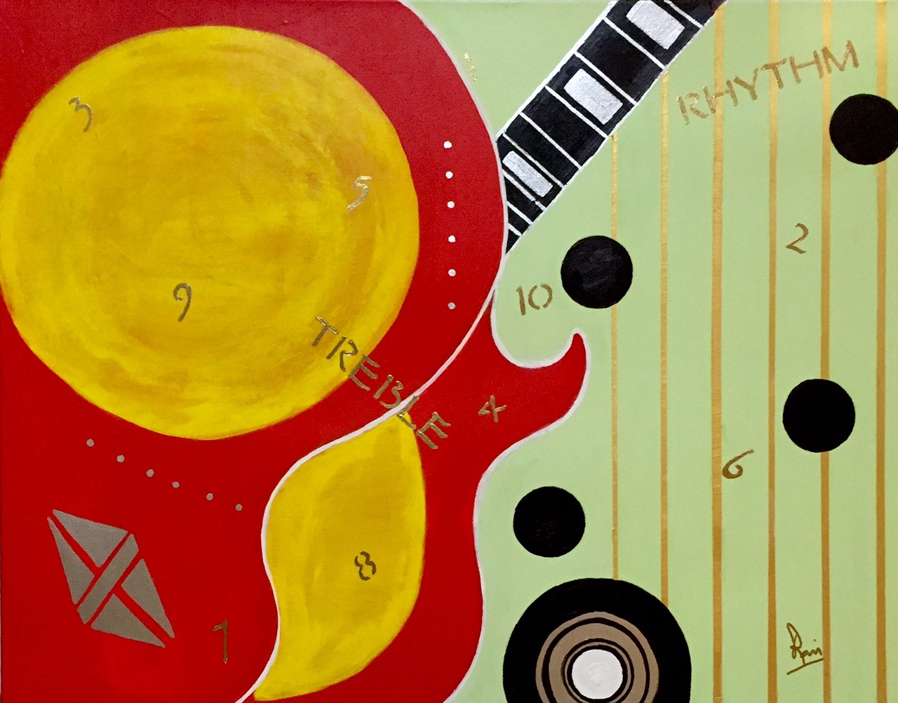 Instrumental Deconstruction - 24" x 30"