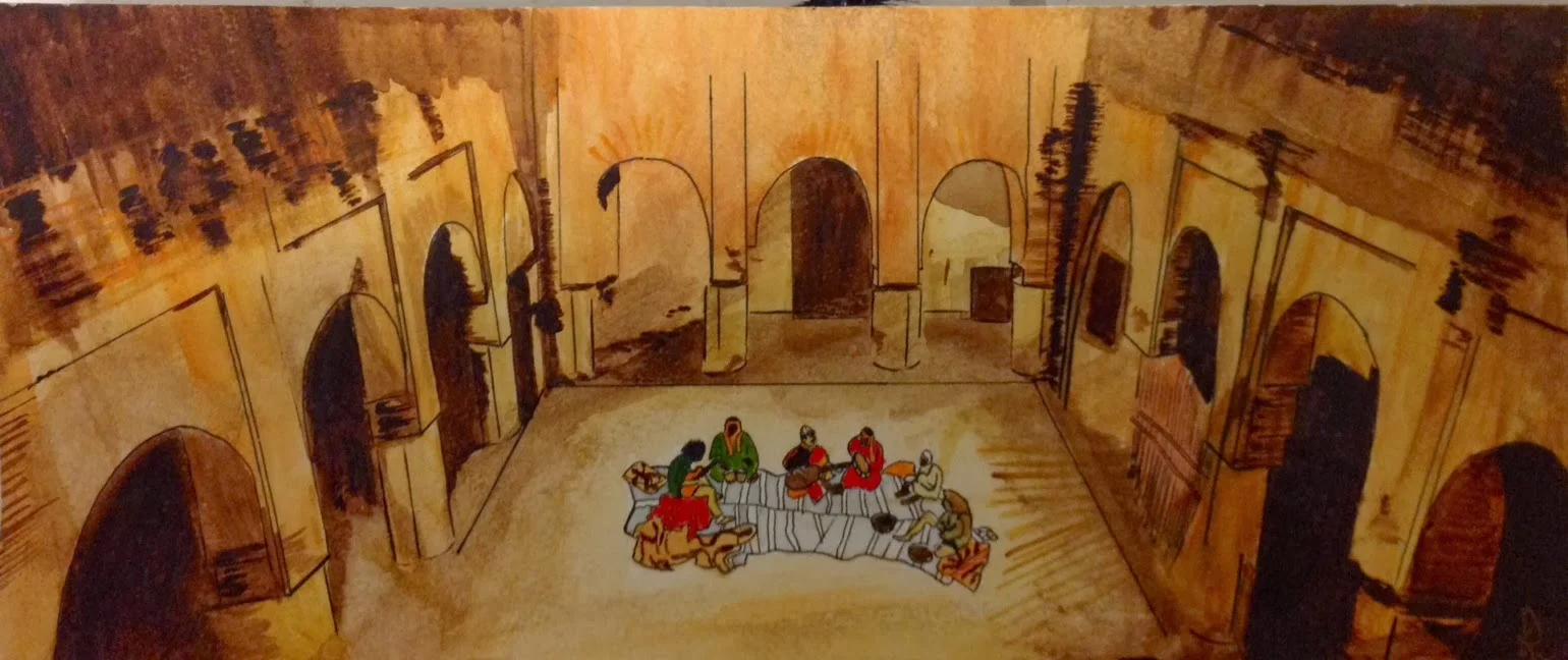City Don't Cry - 6" x 14", Watercolor and Ink on Paper (2011)