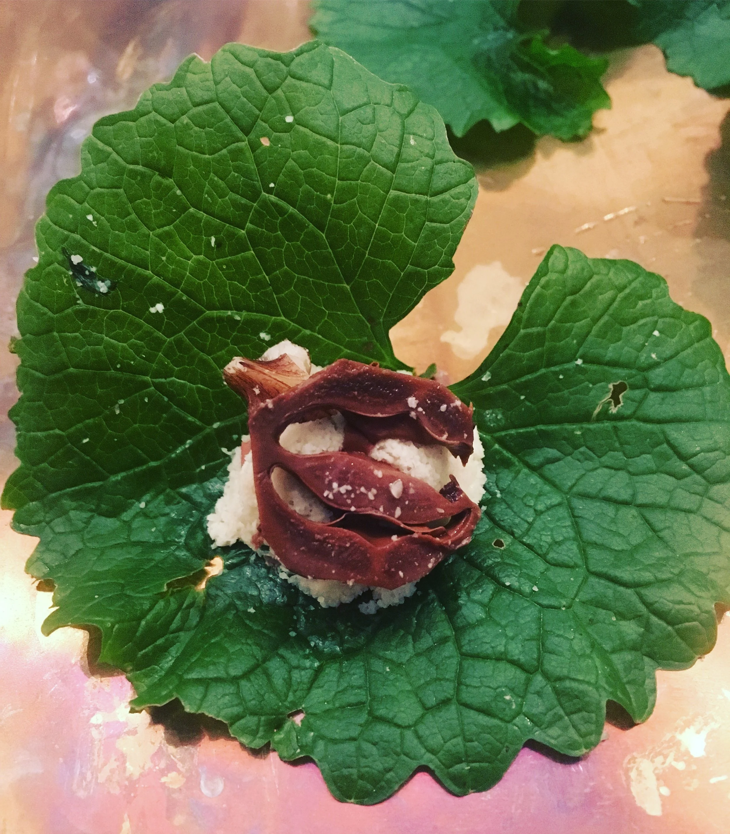 Pickled Wild Black Walnut and Garlic Mustard