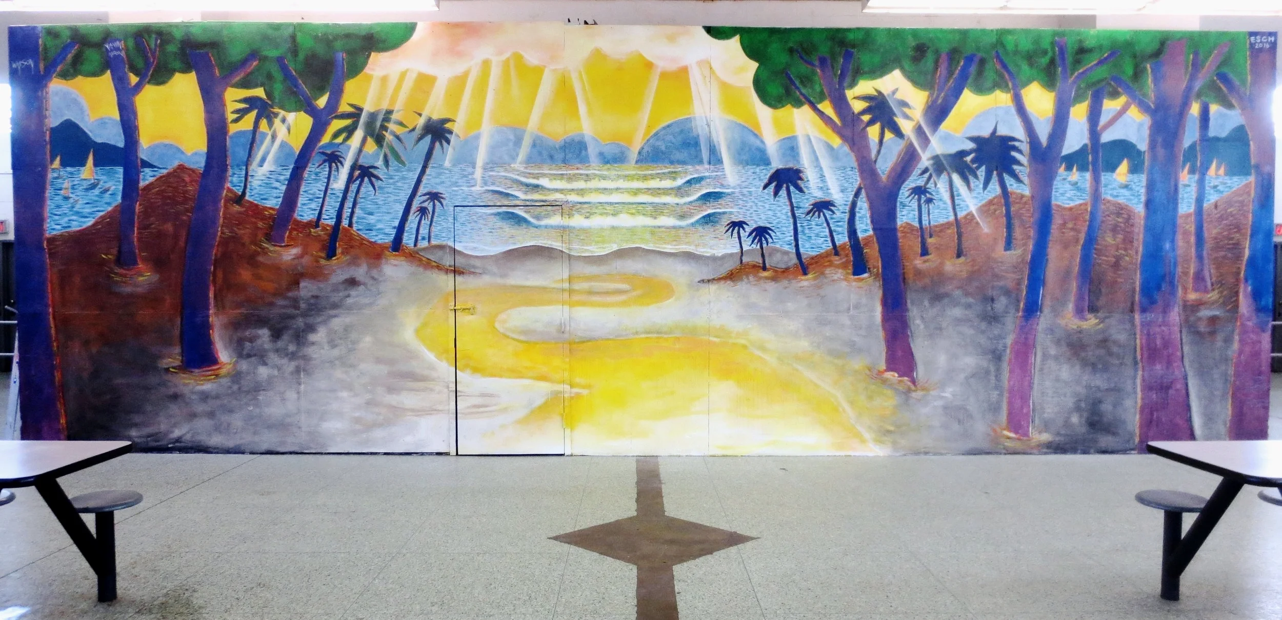  MOZART IN THE JUNGLE, PRIME VIDEO (MURAL, RIKERS ISLAND PRISON)  PAINTED WITH   SETH WILLIAMSON   OF YAWN MOON 