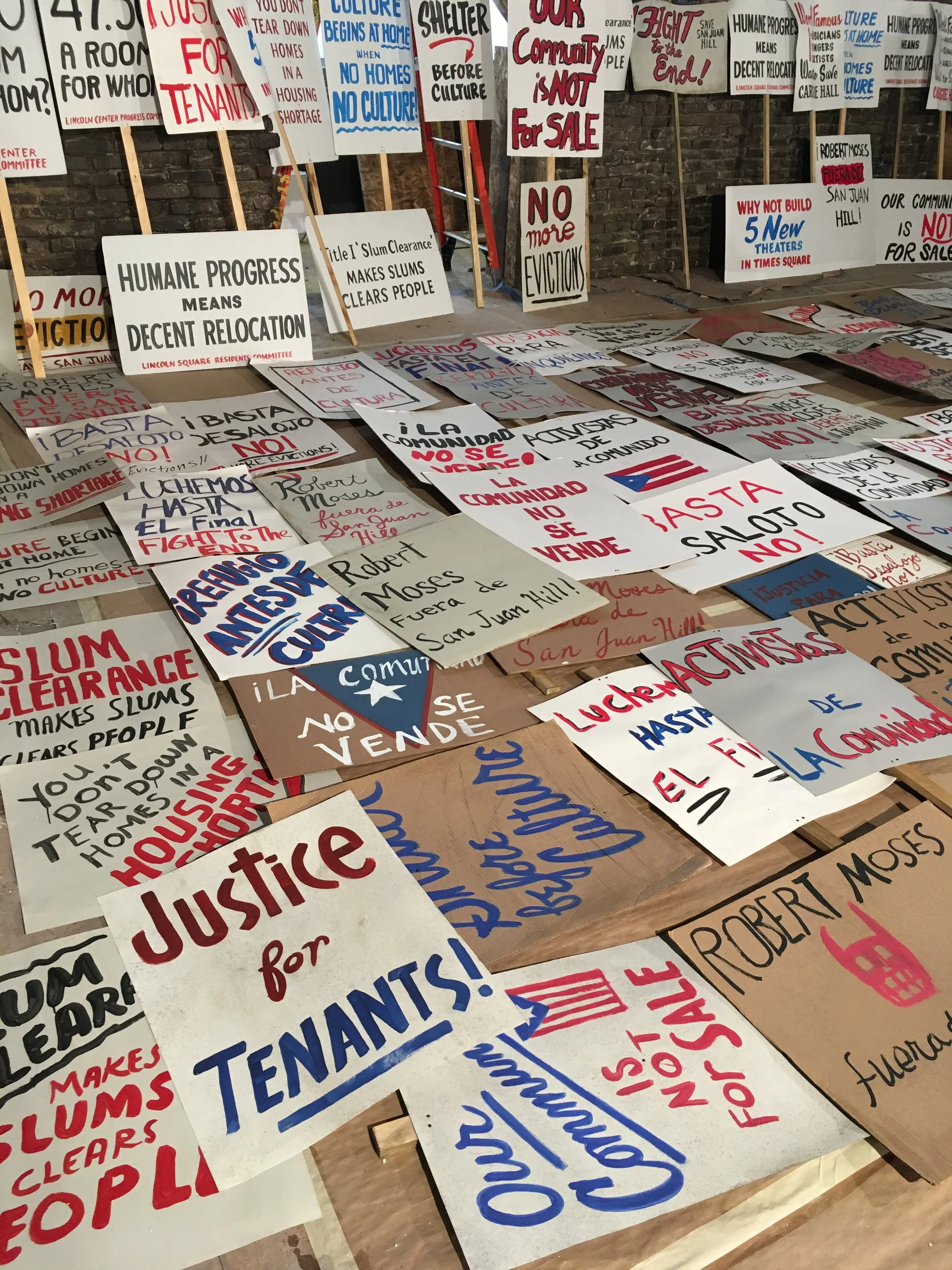  WEST SIDE STORY: PROTEST SIGNAGE  