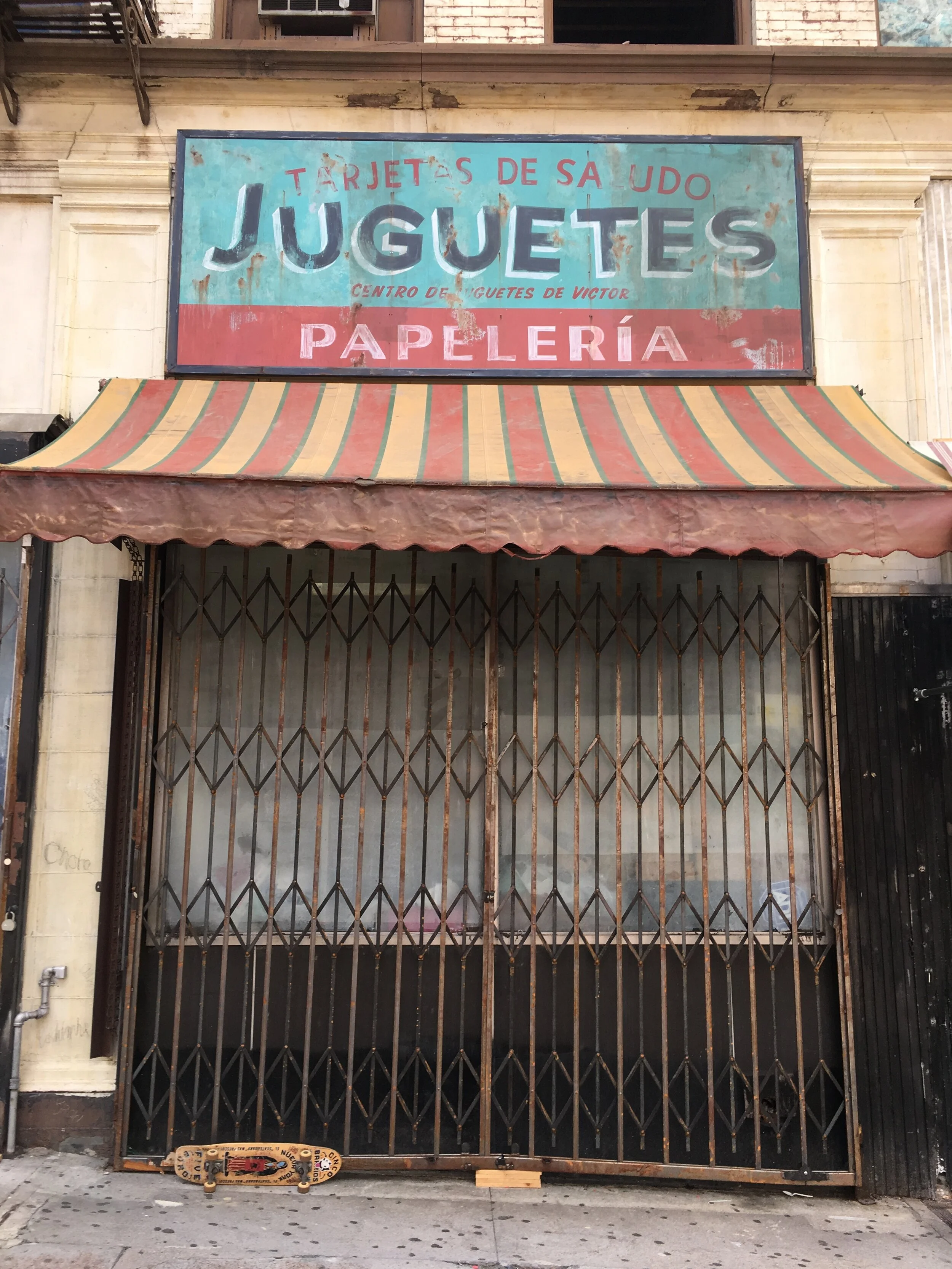 WEST SIDE STORY: JUGUETES AND AWNING ON LOCATION 