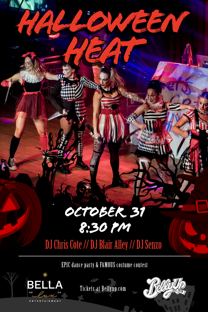Halloween party with dancers