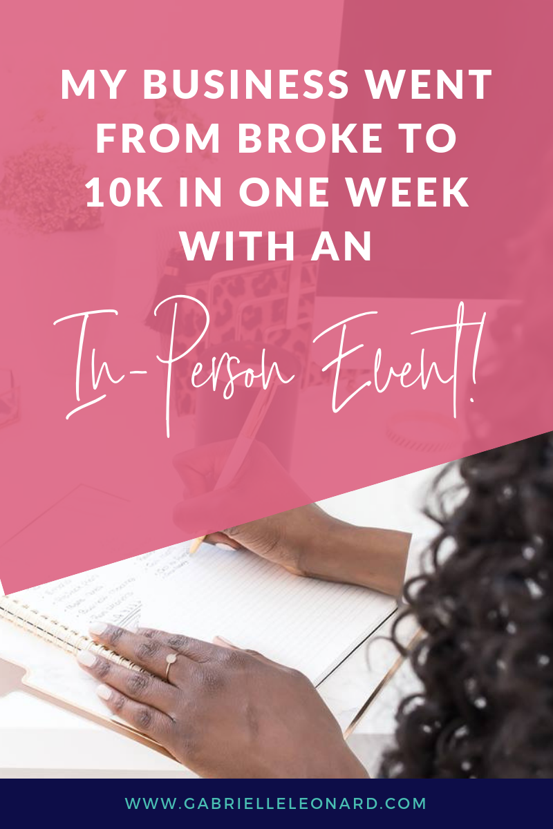 How I Went from Broke to 10k in One Week with Event Marketing