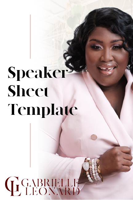 Speaker Sheet Template