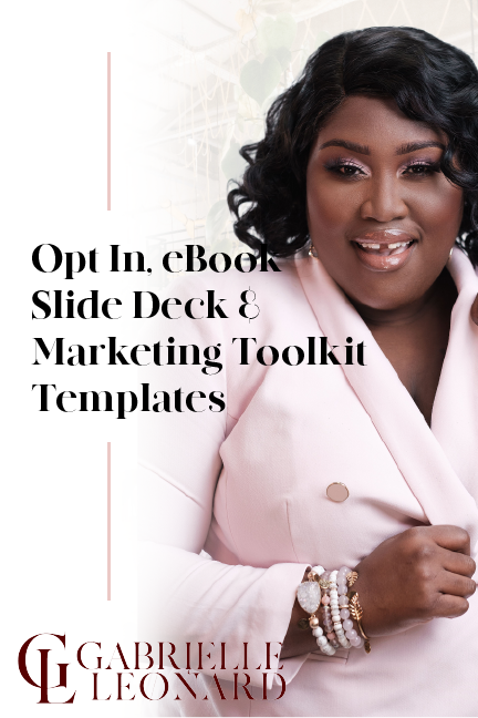 Opt In, Ebook, Slide Deck, Marketing Toolkit