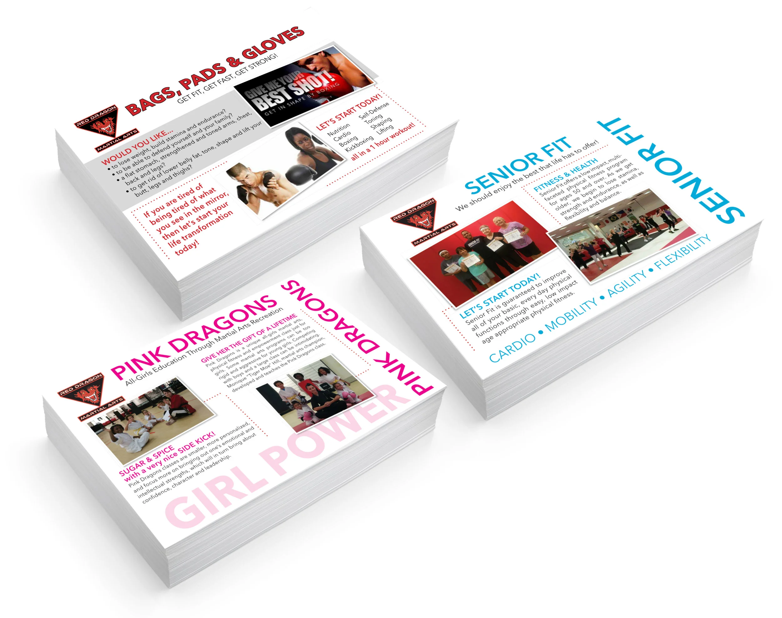 Red Dragons Martial Arts Flyers