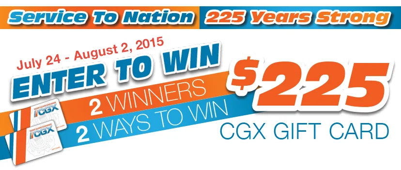 CGX Birthday Online Contest Web Banner