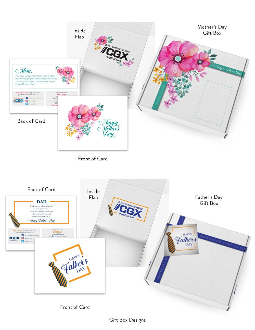 CGX Mother's Day & Father's Day Gift Box Designs