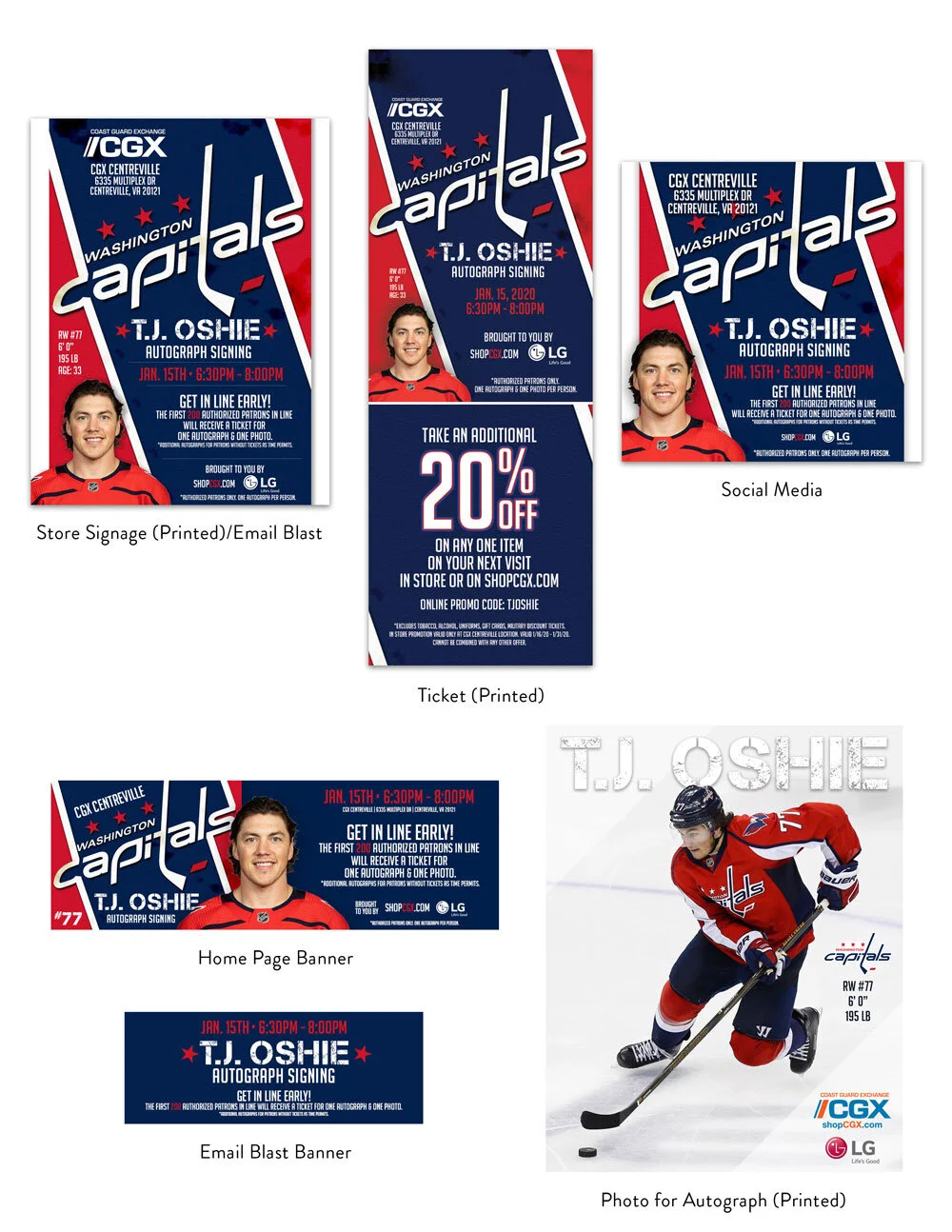 CGX T.J. Oshie Meet & Greet