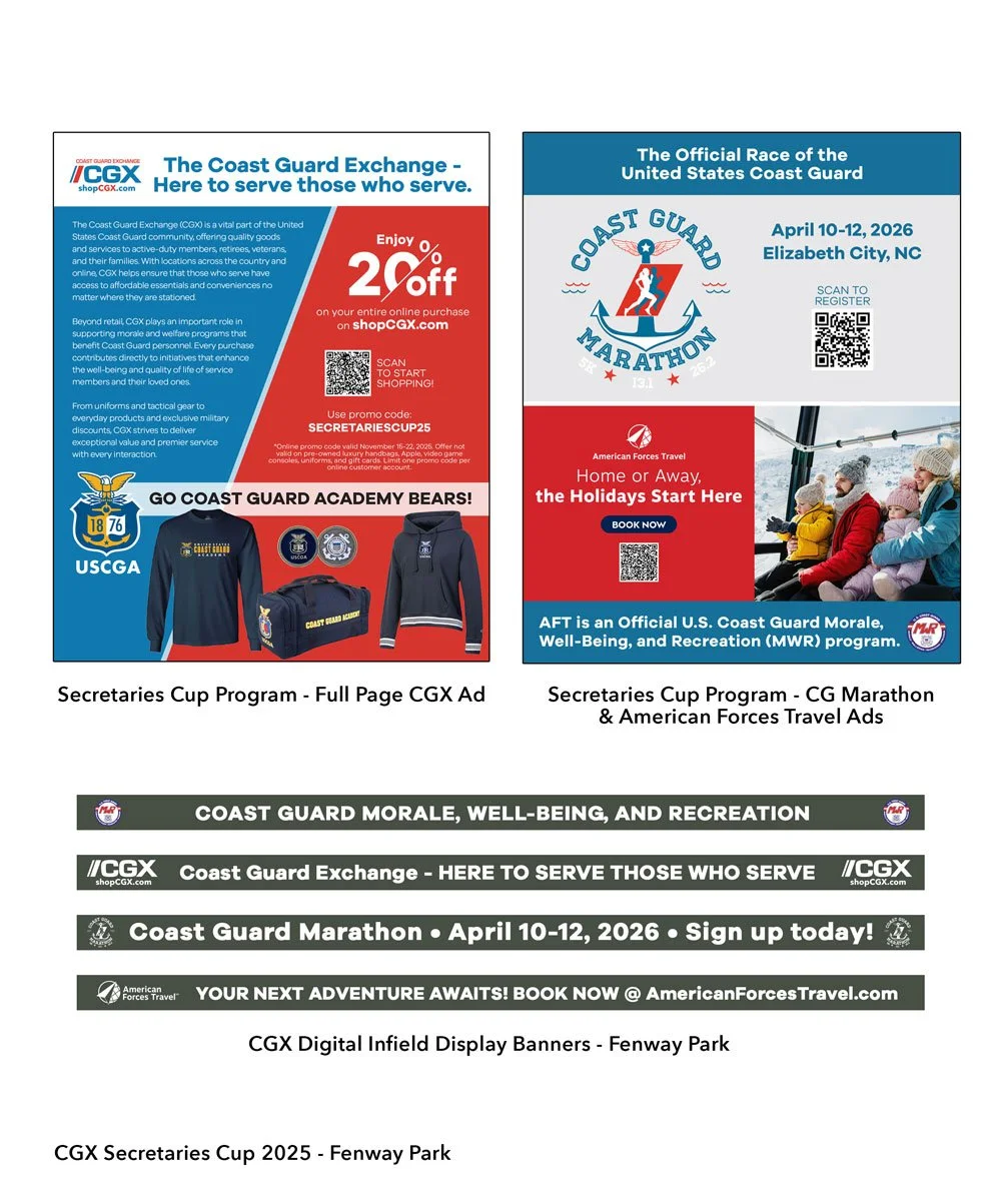 CGX Secretaries Cup Ad & In Field Displays