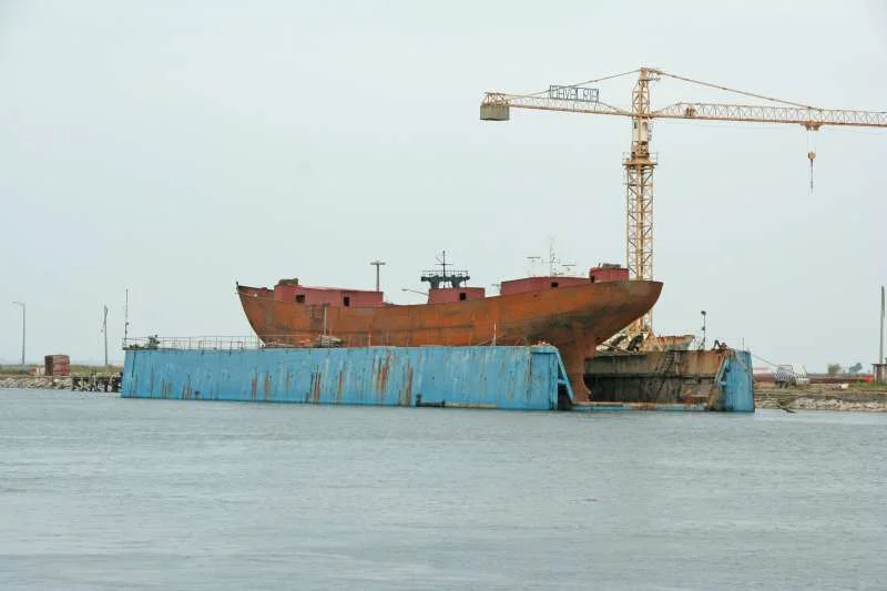 Santa Maria Manuela in dry dock, 2008.