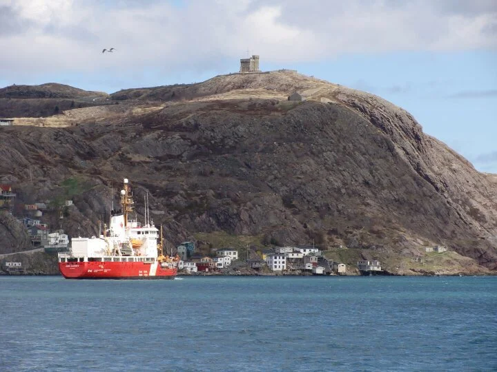 The Ann Harvey sailing out of the Narrows.