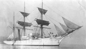 The Thetis uring her glory days.