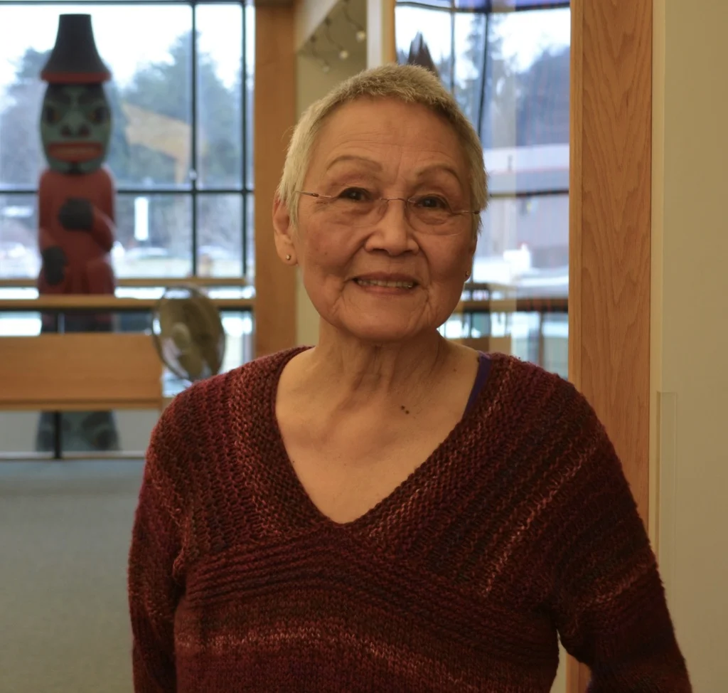 June Degnan at Central Council of Tlingit and Haida Indian Tribes Vocational Training and Resource Center, January 2018