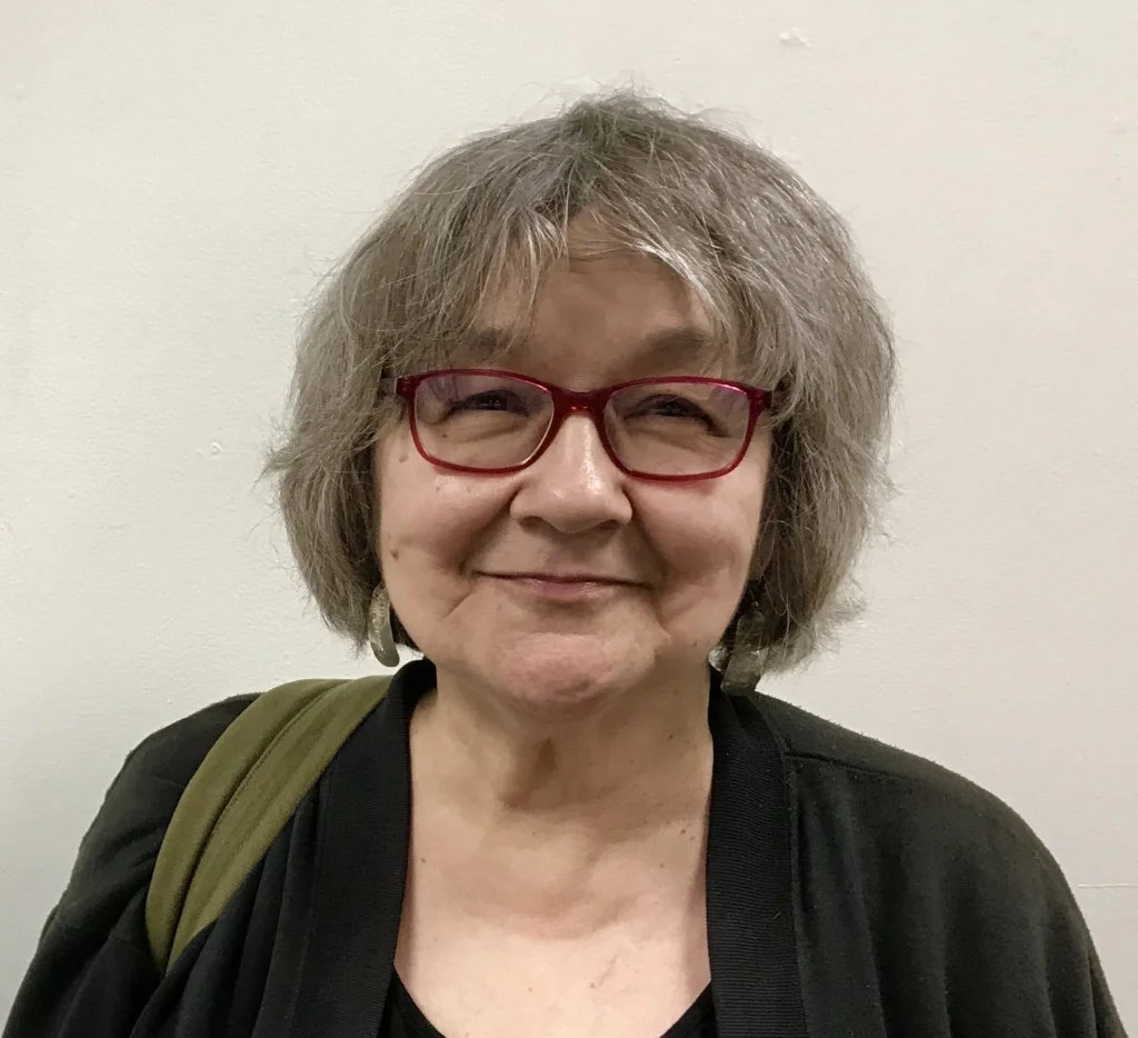 Ernestine Hayes at the Juneau Arts and Culture Center, March 2018.
