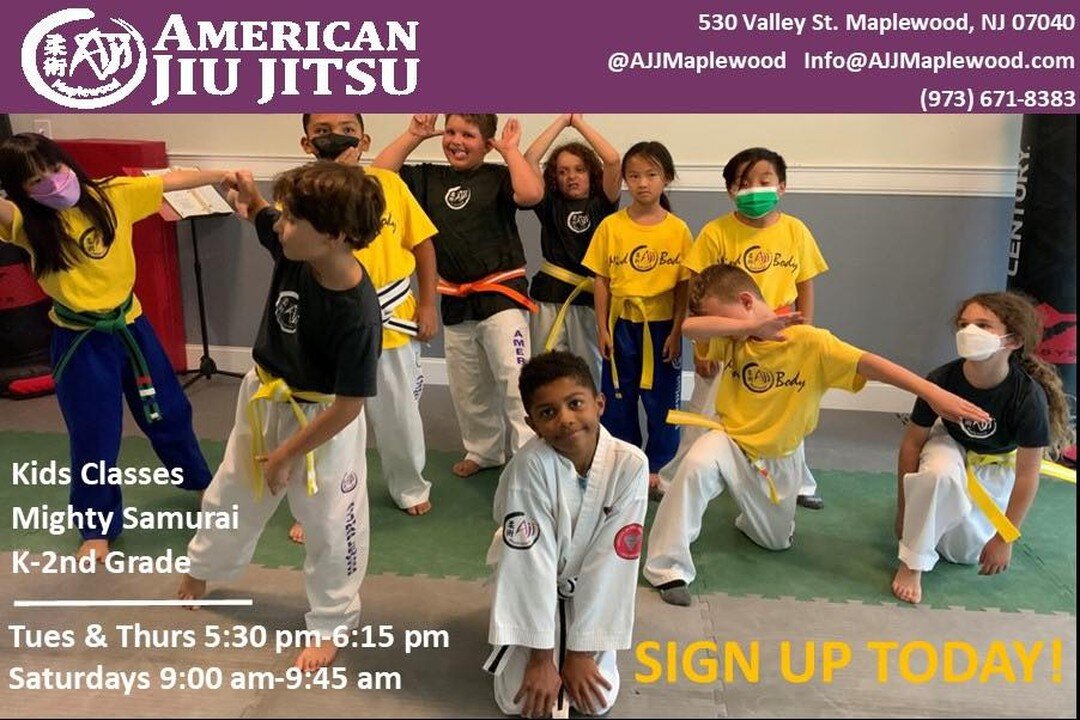 Anti-Bullying and Self-Defense at AJJ Maplewood
Fun and safe learning environment in age-appropriate classes. 
Register Today!!
AJJMaplewood.com

#antibullying #kidsselfdefense #kidsselfesteem #maplewoodnj #somakids #millburnnj #millburnshorthills #s