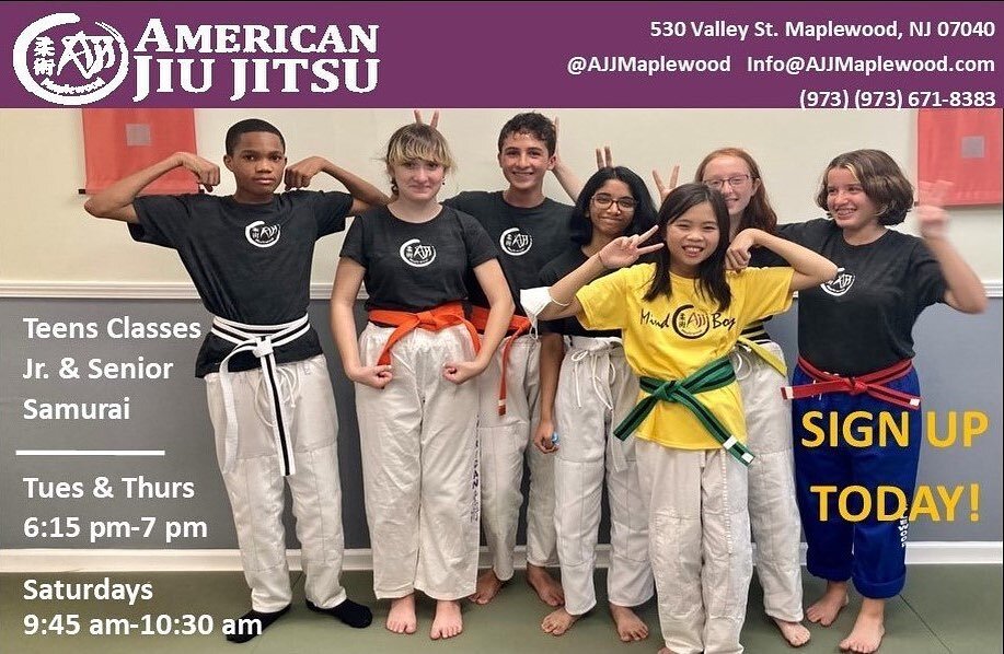 Teen Self-Defense: helping our teens protect from adverse situations. Perfect for young women heading off to college!
#ajjmplwd #jiujitsu #selfdefense #jiujitsukids #jiujitsugirls #maplewoodnj #southorangenj #millburnnj #westorangenj #summitnj #livin