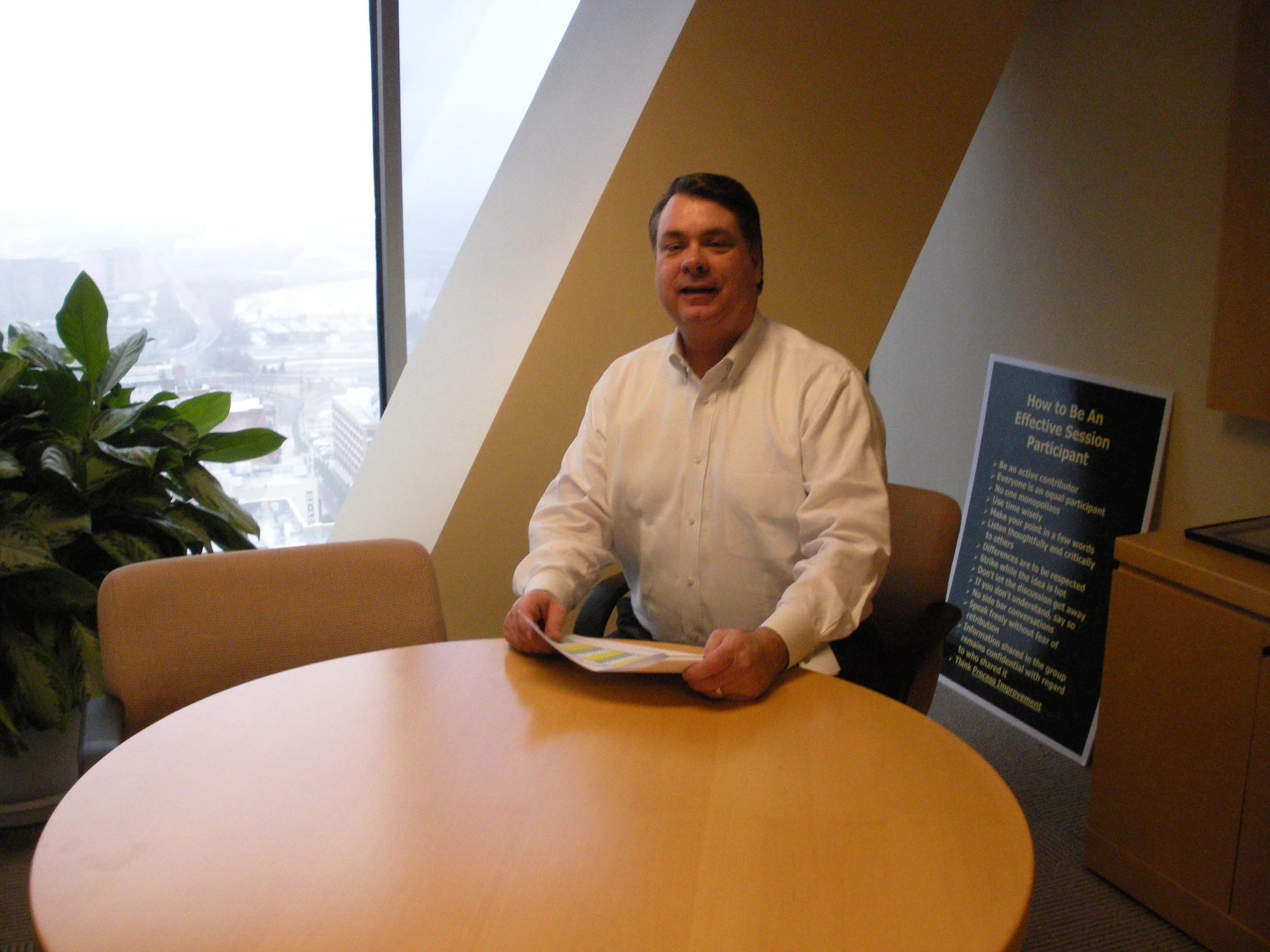 Discussing Control Self Assessment Process in Former Downtown Dallas Office