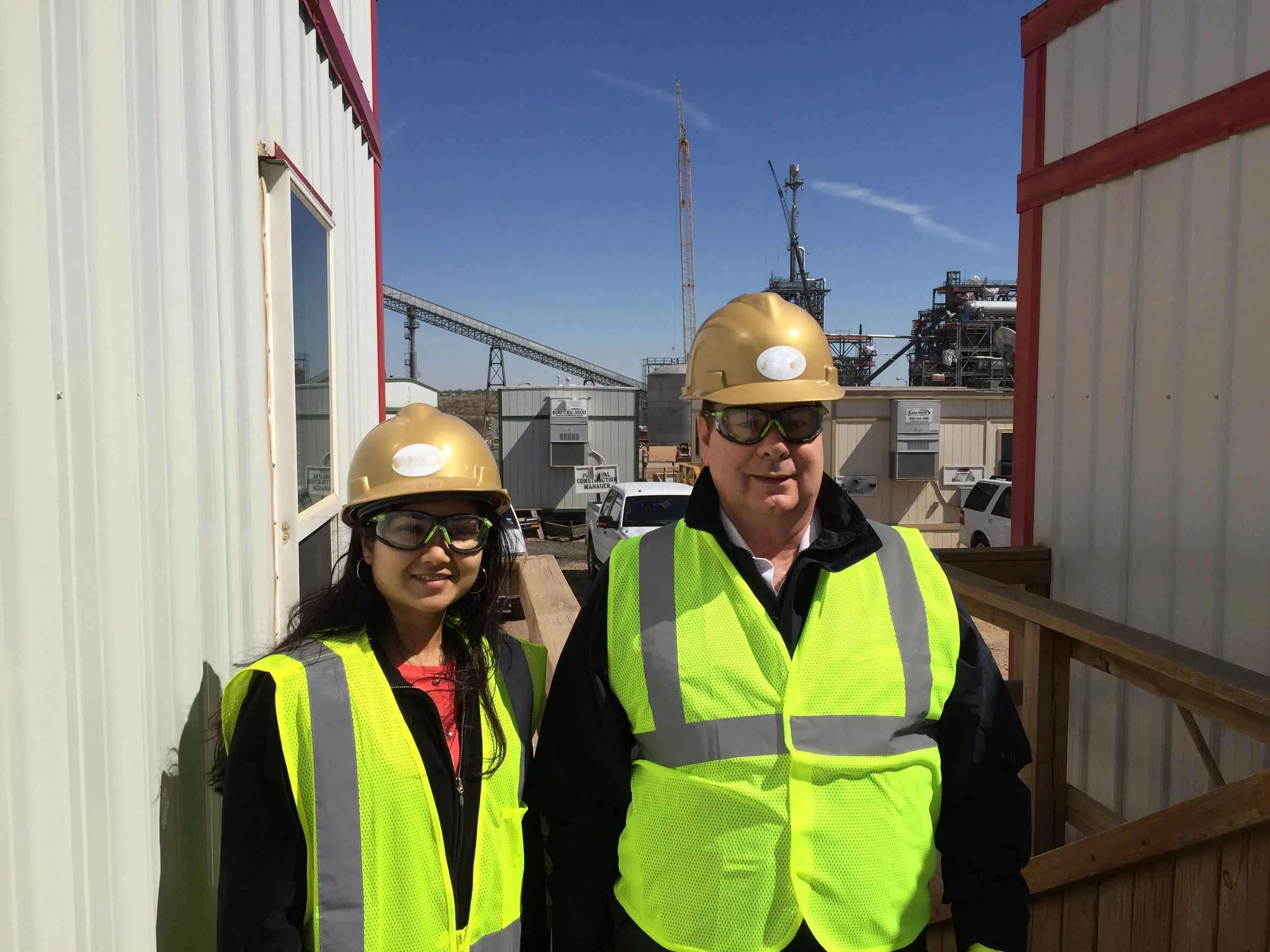 On site for Construction Audit in West Texas