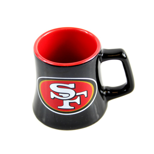 San Francisco 49ers 2 oz Sculpted Mini Mug Shot Glass  On The Ball Sports