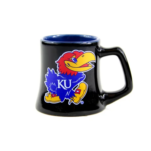 Kansas Jayhawks 2 oz Sculpted Mini Mug Shot Glass