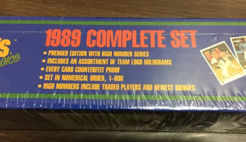 1989 Upper Deck Factory Baseball Card Set Ken Griffey Jr. Rookie