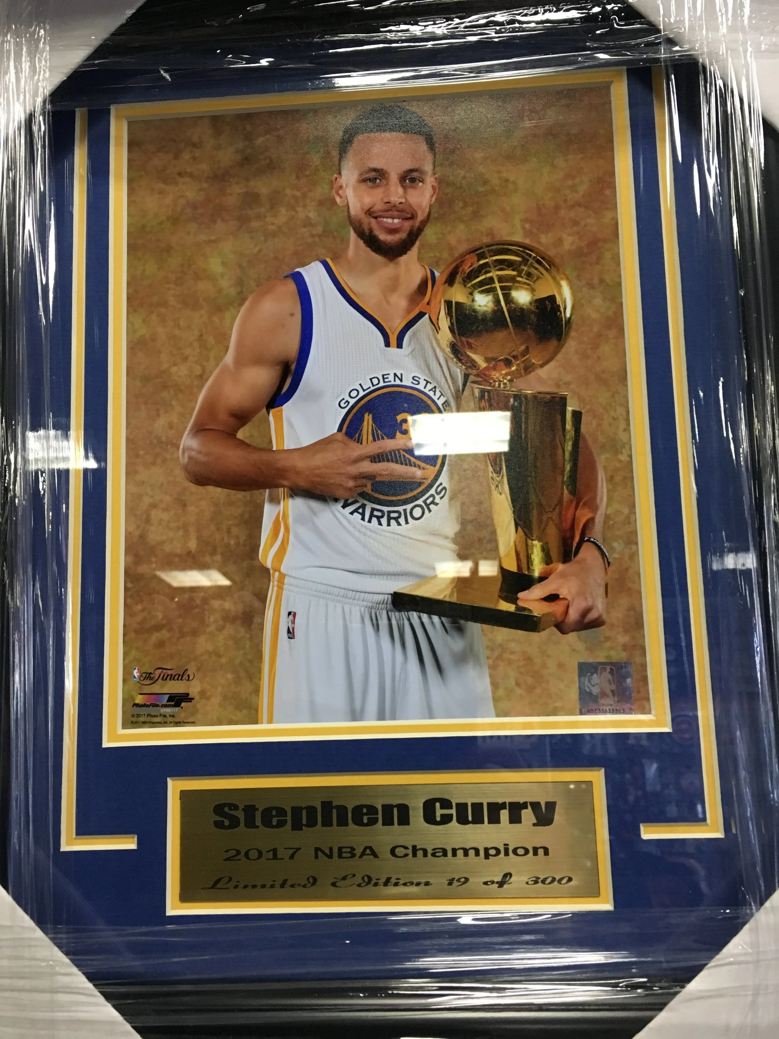 Stephen Curry Golden State Warriors Framed Matted Serial Numbered Picture