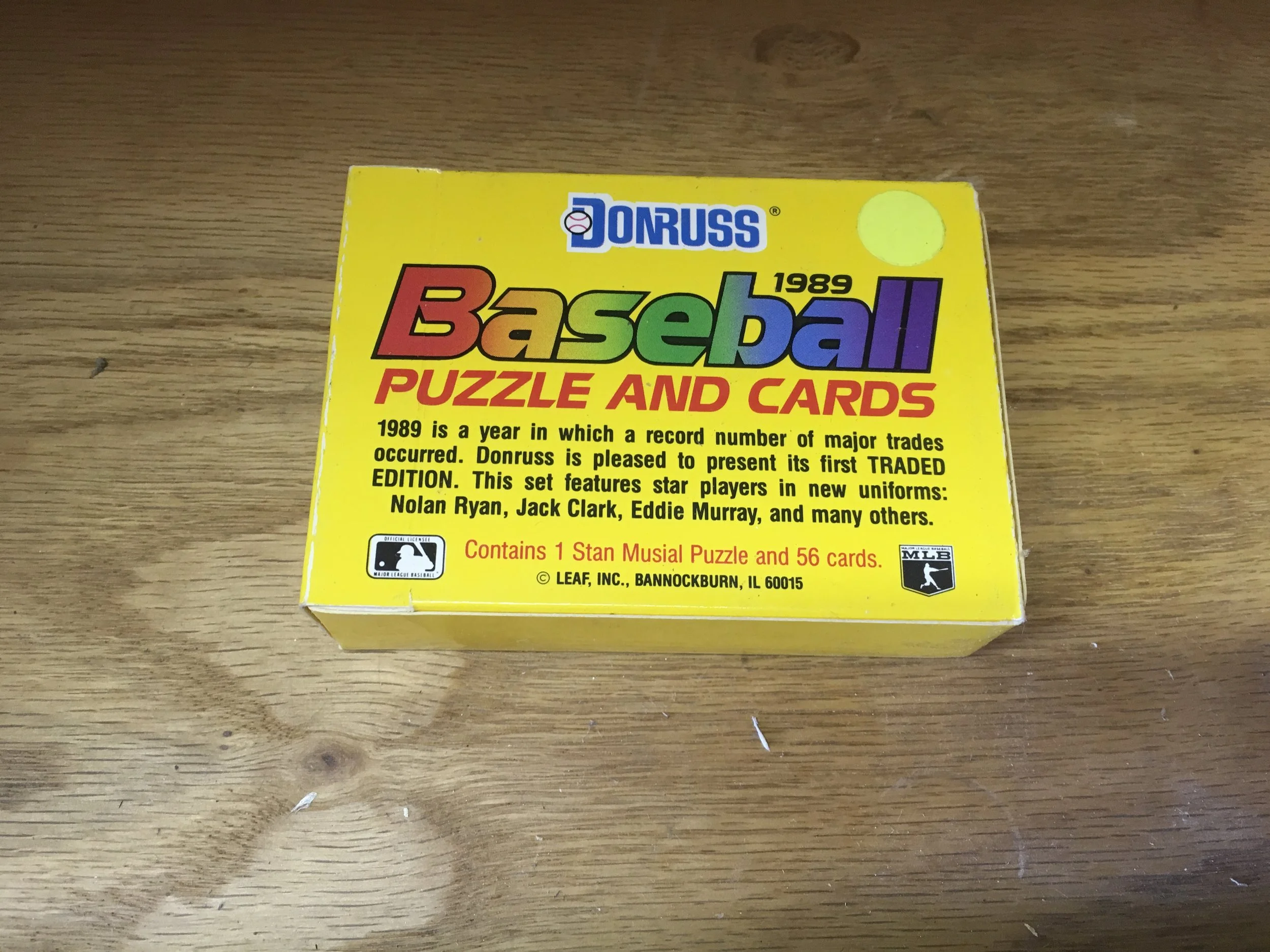 1989 Donruss Traded Factory Set