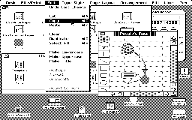 Apple Lisa User Interface