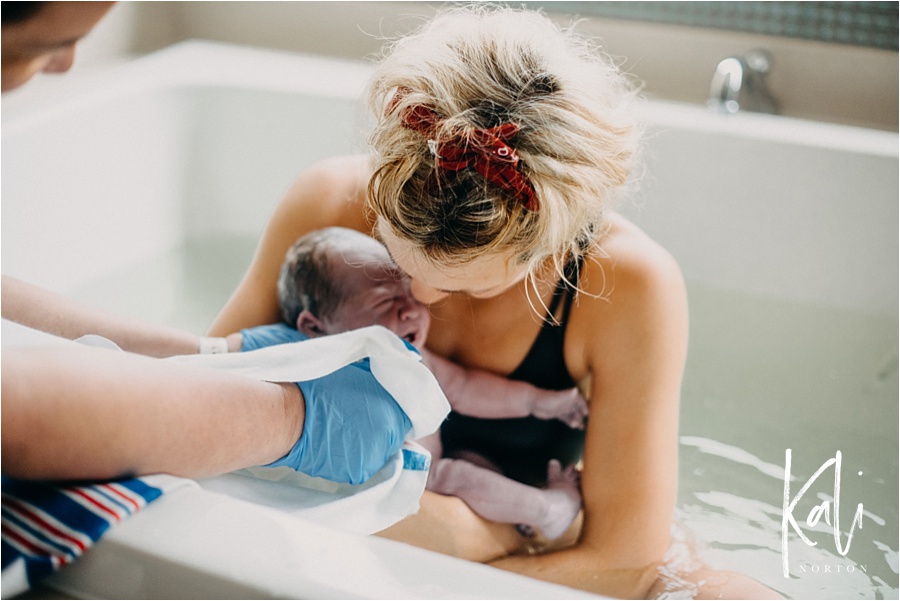 Natural Water Birth with Doula