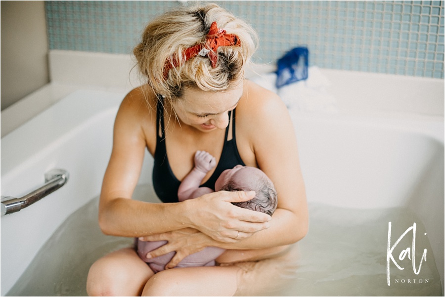 Natural Water Birth with Midwife