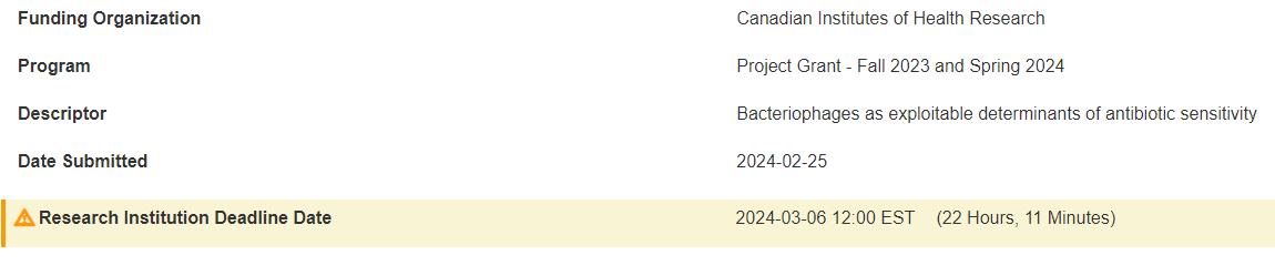 Early (?) Submission