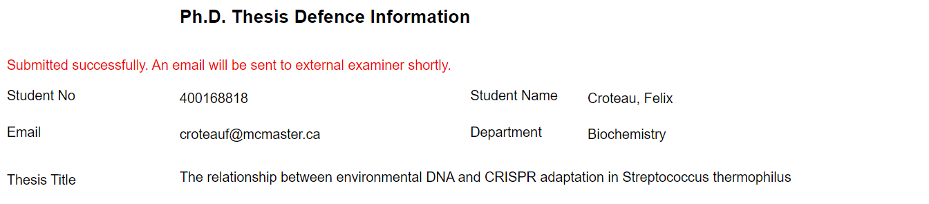 Felix, Finalizing...