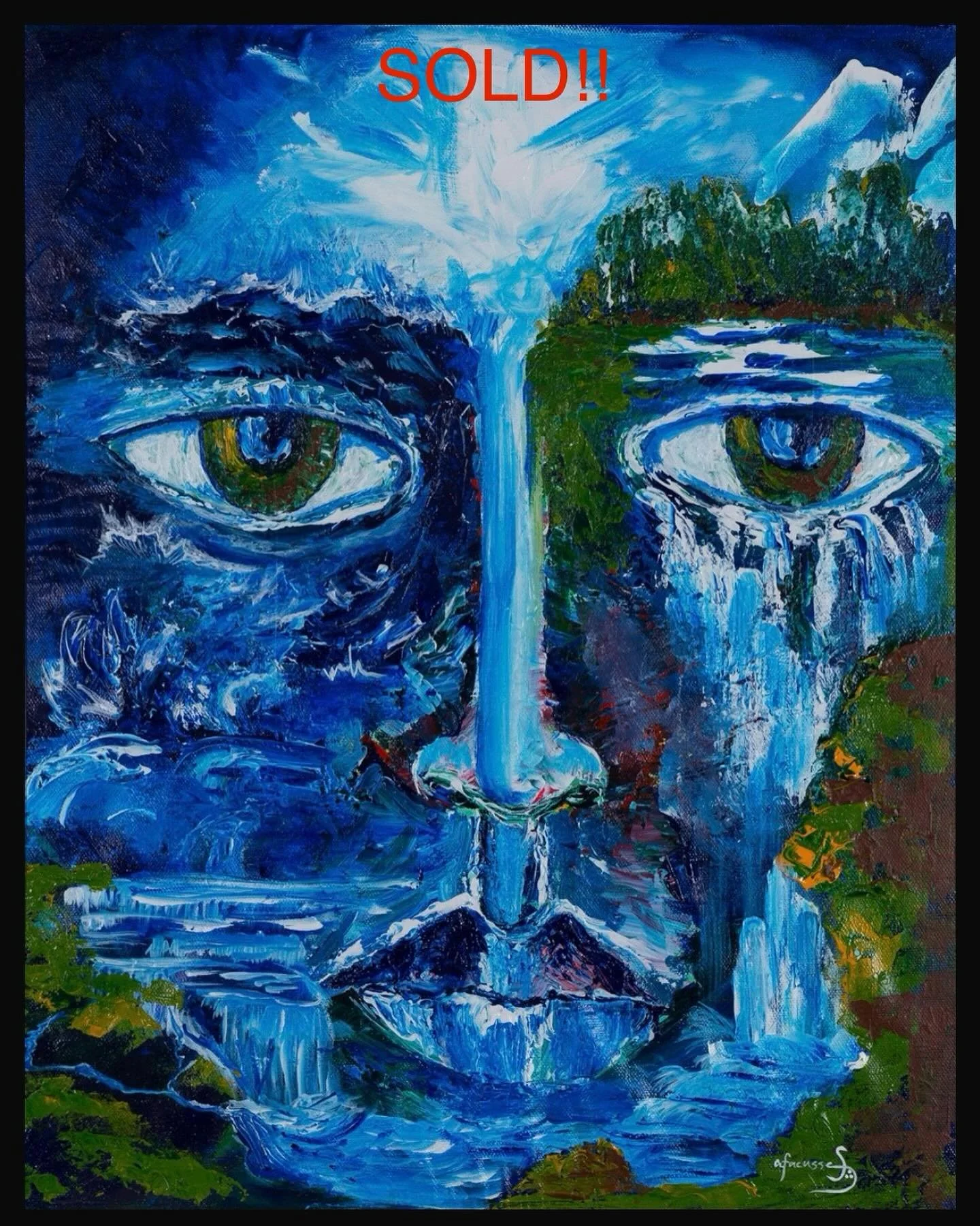 SOLD‼️‼️ This work is one of my favorite ones. It kept me company for so long. Human Earth marked the beginning of my creative, introspective art practice, it belongs to the first series of works I ever made back in 2012. Thank you for accompanying m