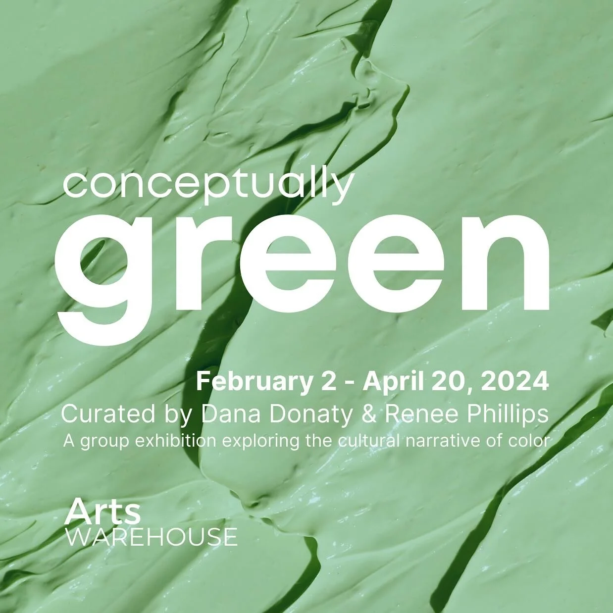 New and opening soon at Arts Warehouse - &lsquo;Conceptually Green&rsquo;, a group exhibition of 22 artists working in diverse media. Curated by @rad_curatorial 

Green is a color that has woven its way through history, culture, and the human psyche.