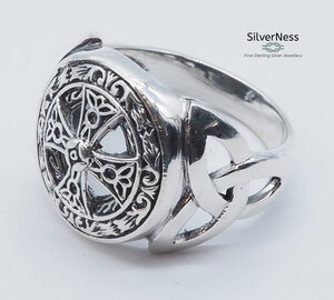 Details about   SilverNess Men's Jewellery Celtic Knot Cross Ring Sterling Silver 925