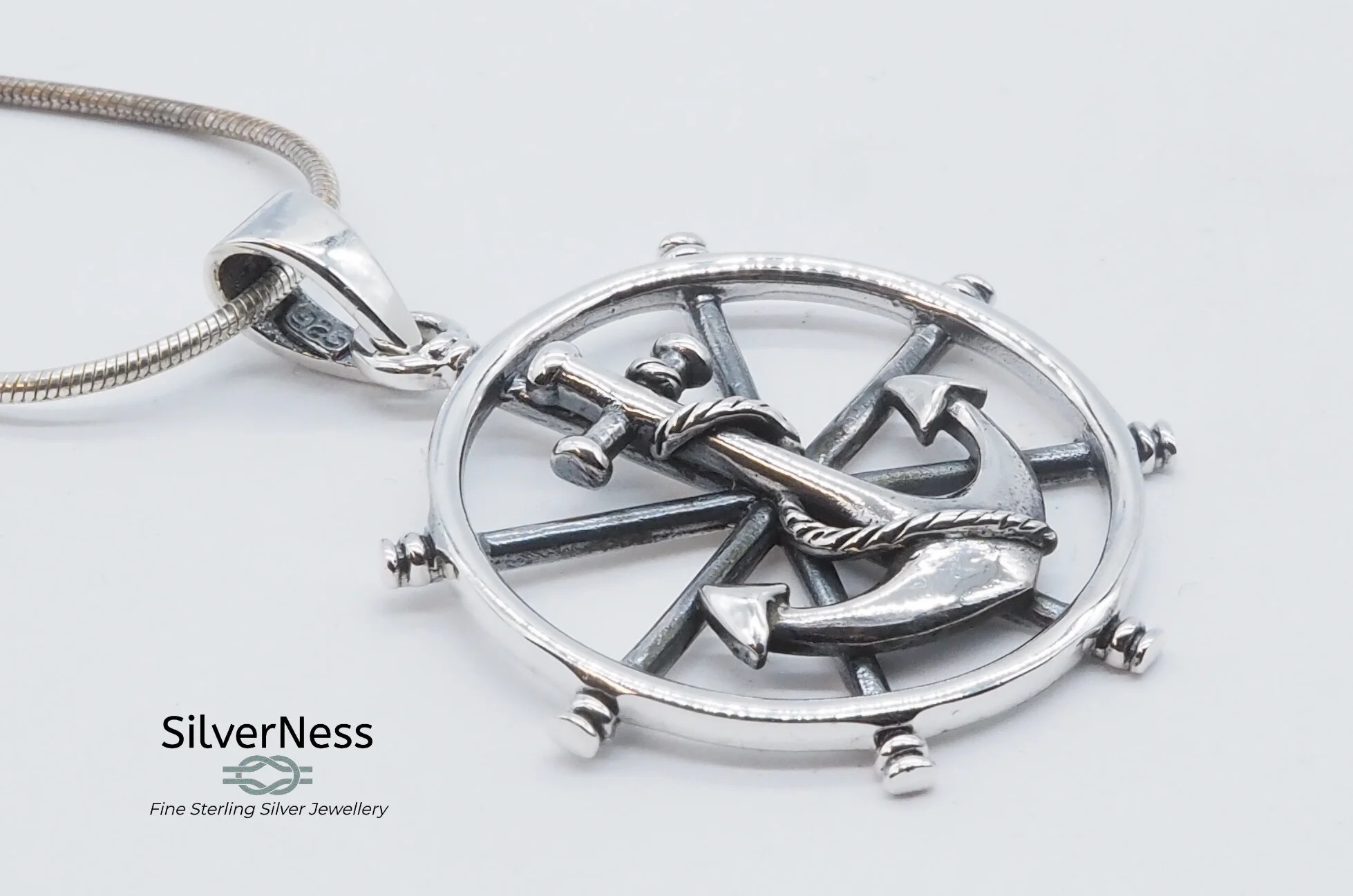 SilverNess Jewellery Anchor Ship Wheel 