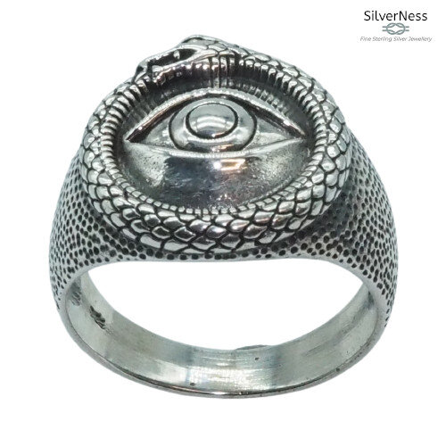 Sterling Silver Evil Eye Ring - All Seeing Eye Ring