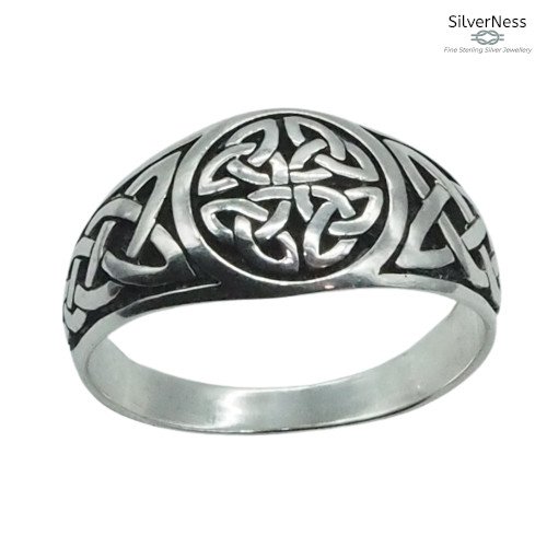 Dara Celtic Knot Ring SilverNess Men's Jewellery 