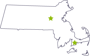 Locations in Berlin and Falmouth, MA