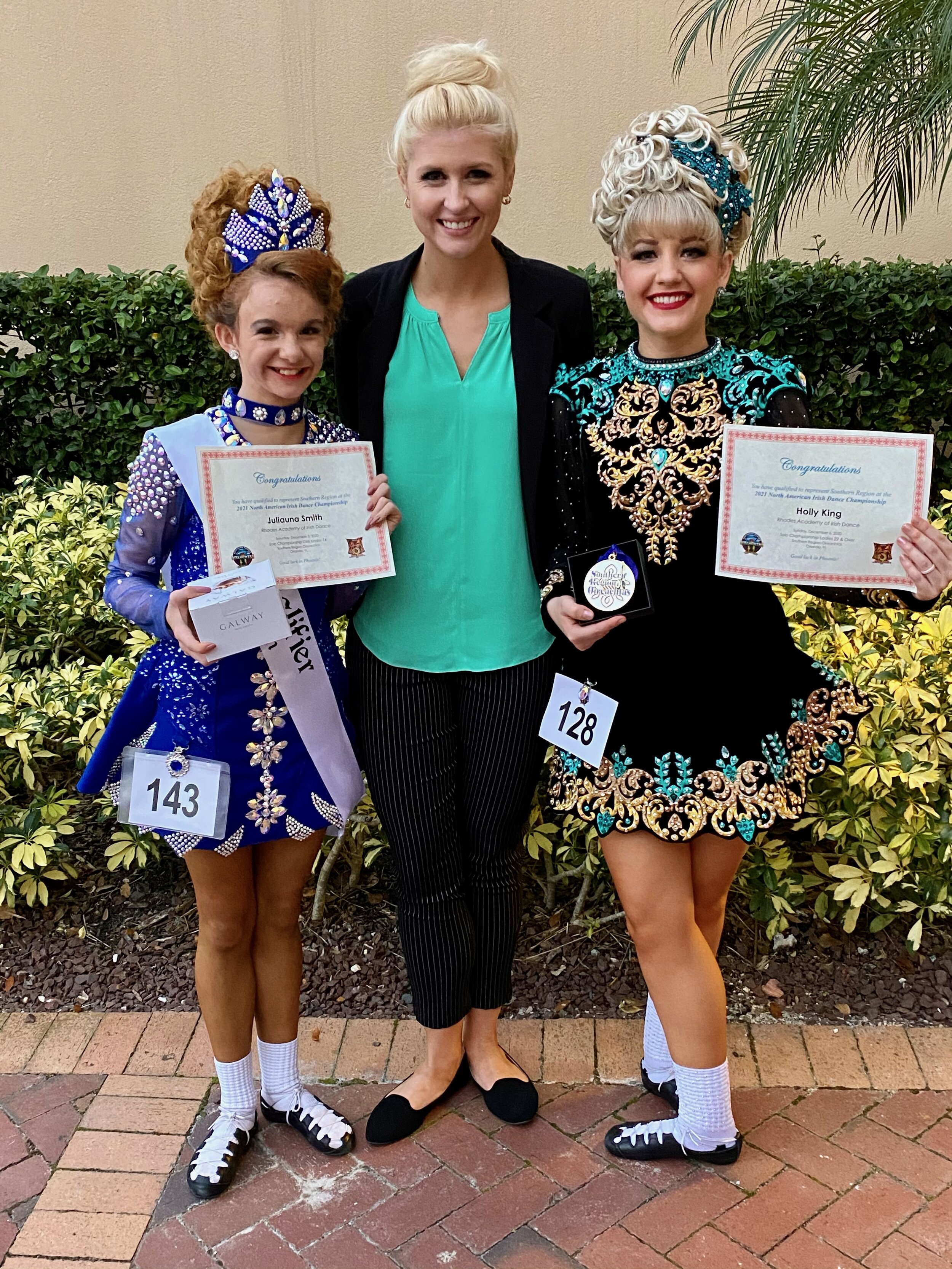  Southern Region Oireachtas, Orlando- Dec. 2020  Juliauna (U14) 12th Place- World Qualifier  Holly (O22) 12th Place 