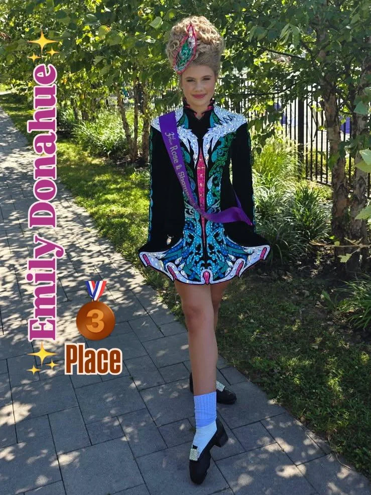 Great feis results yesterday for our champ Emily!! Third place @roseandshamrock feis, in her new dress, amazing job 🤩🩷💚🩵
@risingstardesigns